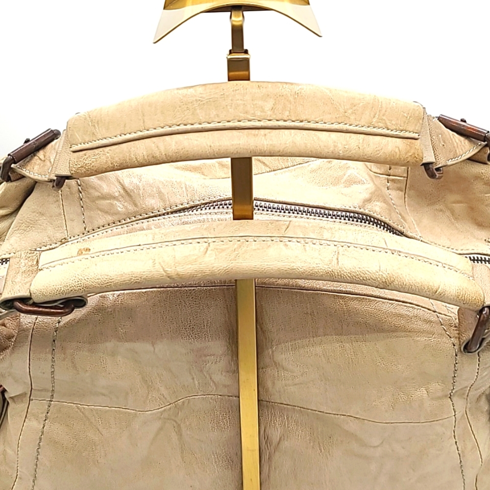 BCBGMaxAzria Tan Leather Handbag - Picture 5 of 11